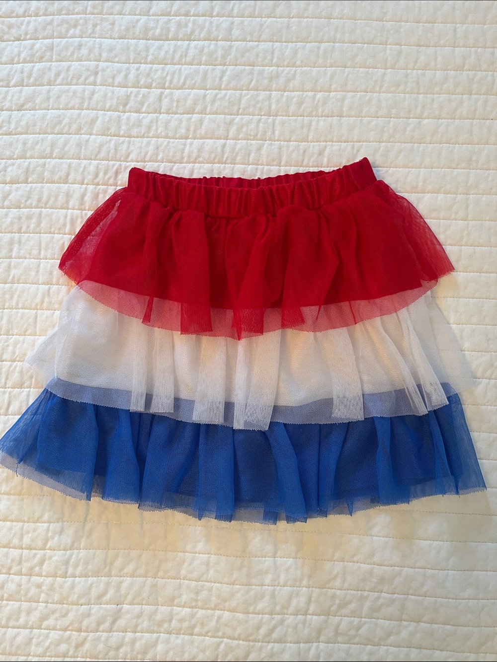 Wonder Nation Girl’s Red Tiered Tulle Skirt